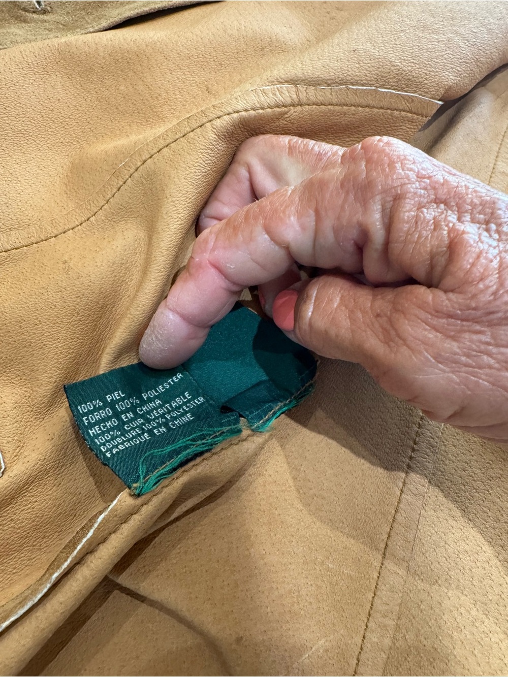 PRICE DROP: LAUREN-RL EST 1967(VTG), M, soft SUEDE EXTERIOR/LEATHER INTERIOR JKT - Picture 12 of 13